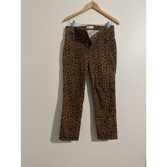 Madewell Women’s Stovepipe Jeans Leopard Print Size 29 - Picture 8 of 13